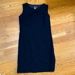 Elegant Black Calvin Klein Wool Sleeveless Dress